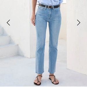 AYR The Pop, Women’s Straight leg jeans, stretchy high rise, made in the USA- 30